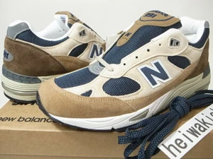 NEW BALANCE M991SBN 991 NAVY BEIGE BROWN CAPPUCCINO MADE IN ENGLAND US8 - Picture 1 of 12