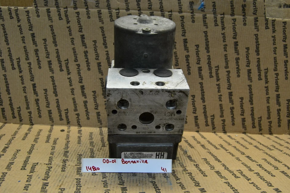 00-01 Pontiac Bonneville Deville ABS Pump Control OEM 09367420 Module 41-14B10 - Image 1 of 4