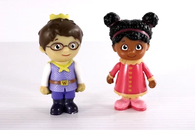 "Figuras juguetes Daniel Tigers Neighborhood Miss Elaina & Prince Wednesday 2,5""" Foto 1 de 4