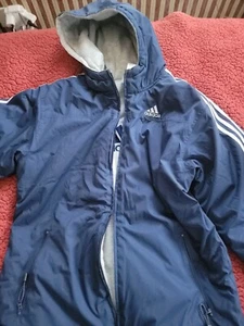 Reversable Blue/White Youth Adidas Jacket 14/16 - Picture 1 of 7