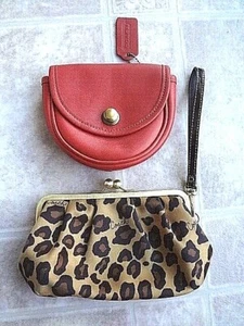 Coach Leopard Framed Kiss Lock Wristlet & Belt Bag (Free Shipping) - Picture 1 of 11