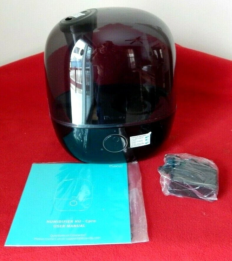 iTvanila Ultrasonic Humidifier with 2.5 L Water Tank HU-Cpro Black NIB - Image 1 of 4