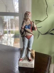 VINTAGE RARE DECANTER LIONSTONE WHISKEY 1974 CARNIVAL CAMP SNAKE WOMAN RARE ! - Picture 1 of 7