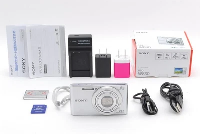 [MINT w/Box] Sony Cyber-Shot DSC-W830 Silver 20.1MP Compact Digital Camera JAPAN - Image 1 of 4