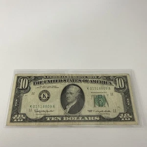 1963 Ten Dollar Bill - Picture 1 of 6
