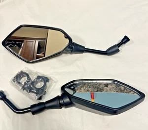 Motorcycle Rearview Side Mirrors Handle Bar compatible w/ all Dirt bike ATV Moto - Picture 1 of 3