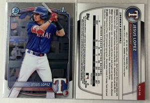 2025 Bowman Chrome Prospects BCP-88 Jesus Lopez, Texas Rangers - Picture 1 of 1