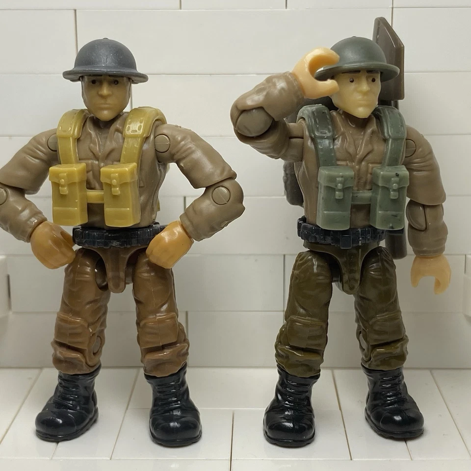 Call Of Duty Mega Construx- Lot Of 2 WW2 British Infantryman - Image 1 of 1