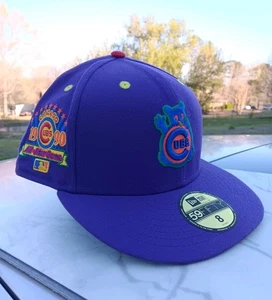 Chicago Cubs Fitted Cap Size 8 MLB Club Exclusive Side Patch All Star - Picture 1 of 13