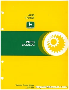 John Deere 4230 Tractor Parts Manual - Picture 1 of 1