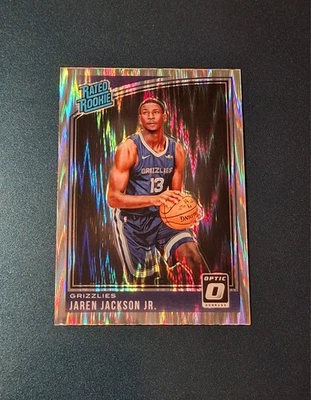 Tarjeta de novato Jaren Jackson Jr 2018-19 Donruss Optic SHOCK PRIZM #188 RC Grizzlies Foto 1 de 2