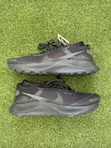 Nike Pegasus Trail 3 GTX GoreTex Triple Black Running Shoes DC8793-001 Sz 13 - Picture 1 of 5