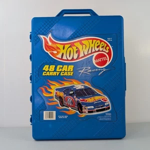 Estuche de transporte vintage Hot Wheels 48 coche estilo no. Mattel Racing 20020 azul EE. UU. 1998 - Imagen 1 de 23