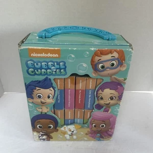 Nickelodeon Bubble Guppys 12 Board Book Block Box mit Tragetasche Schön! - Bild 1 von 10
