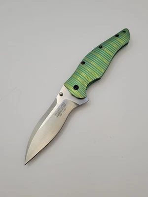 Kershaw Bump Green Titanium Frame Lock Assisted Opening Knife S30V - KS1590GR - Image 1 of 4