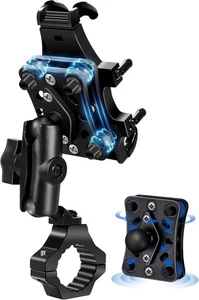 Support Téléphone Anti-Vibration pour UTVSXS Équitation Tout-Terrain, Fonctionnement Une Main Alumi - Photo 1 sur 8