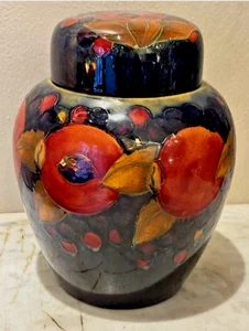 Antique Large Ginger Jar Pomegranate William MOORCROFT H: 9" - Picture 1 of 3