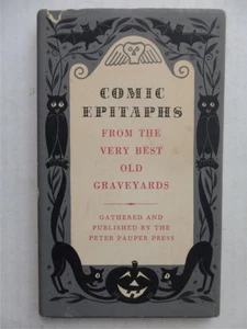 Comic Epitaphs from the Very Best Old Graveyards Peter Pauper Vintag 1957 HC DJ - Picture 1 of 8
