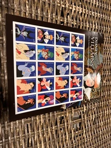 Disney Villians Sheet Of 20 Stamps - Picture 1 of 2