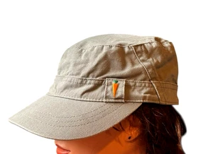 Gorra Kerrits cadete estilo militar gris hebilla ajustable espalda bordada zanahoria - Imagen 1 de 10