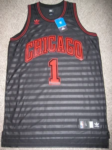 Derrick Rose Chicago Bulls Men's Large Adidas Black Groove Swingman Jersey - Picture 1 of 5