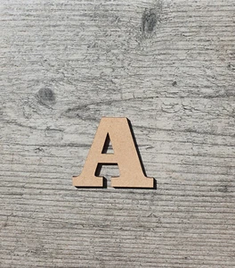 Holzbuchstaben Bastelspielzeug groß 3-30 cm (3 mm dick) MDF Schilder Wanddekor - Bild 1 von 37
