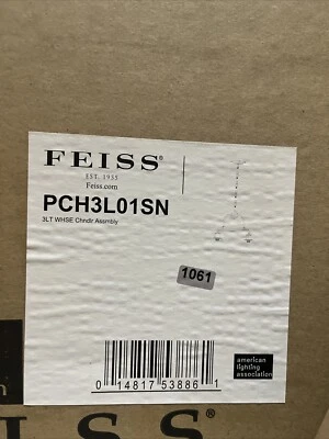 Candelabro Feiss PCH3L01SN 3 luzes - Imagem 1 de 4