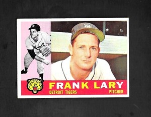 1960 TOPPS #85 FRANK LARY - EX/MT - 3.99 MAX SHIPPING COST