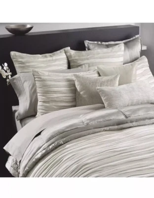 Пододеяльник DONNA KARAN Tidal Silver King + два стандартных + один евро наволочки. - Изображение 1 из 4