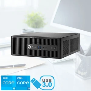 HP Core i3 i5 4th Gen Desktop PC ProDesk G2.5 8GB RAM 120GB SSD Fast Computer - Afbeelding 1 van 4
