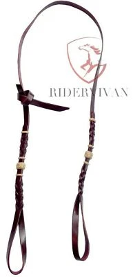 Colgador Bosal de una sola capa 1/2" cuero Latigo, colgador de banda nasal Bosal - autoatado. Foto 1 de 2