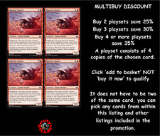 MTG Modern Masters 2017 Choose your Common Playset (x 4 cards) (Letters H-Y) New