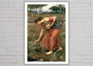 Art print John William Waterhouse Narcissus poster wall art giclee decor - Picture 1 of 11