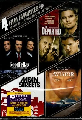 4 Film Favorites DVD set Martin Scorsese: Goodfellas, The Departed, Aviator +1 Foto 1 de 2