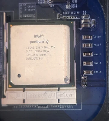 Processore CPU Intel Pentium 4 1.50 Ghz/256/400 - SL5TJ core Willamette - Immagine 1 di 2