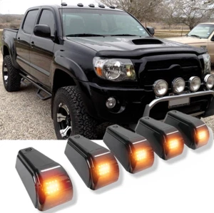 5PCS Wireless Solar LED Cab Roof Powered Marker Top Lights For Toyota Tacoma - Picture 1 of 12