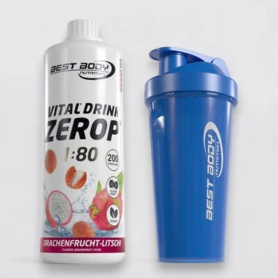 Best Body Nutrition Vital Drink Zerop Getränkekonzentrat Sirup + Shaker blau - Bild 1 von 4