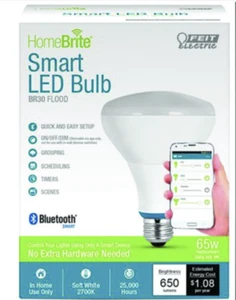 Feit Electric HomeBrite Bluetooth Smart LED Flood Light Bulb BR30 - Picture 1 of 1