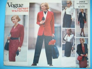 Stunning Career Wardrobe Vogue pattern 2553, size 12-16, uncut, FF - Picture 1 of 2