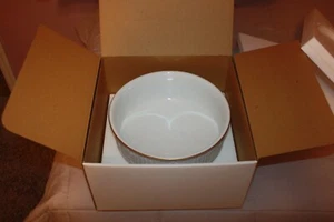 Tazón de porcelana fina Romeo y Julieta 1987 vintage Franklin como nuevo adorno y caja - Imagen 1 de 7