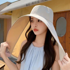 Women Sun Hat Sun Protection UV Protection Safari Cap Wide Brim Hat for Outdoor - Picture 1 of 25