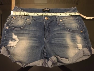 Pantalones Cortos BEBE Denim Talla 27 Cintura BAJA para Mujer Hechos en EE. UU. Foto 1 de 4