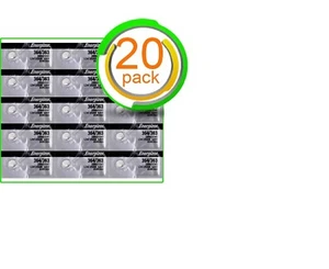 20 x Fresh Energizer Watch Silver Oxide Batteries 364/363 SR621SW Battery New - Picture 1 of 2