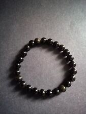 Golden Sheen OBSIDIAN  Bracelet With Free Gift And Healing Guide 