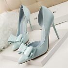 Fashion Women Bowknot High Heels Pointed Toe Sexy Pumps Stilettos Party Shoes