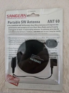 Sangean ANT-60 Portable Short-Wave Antenna Brand New Sealed - Zdjęcie 1 z 2