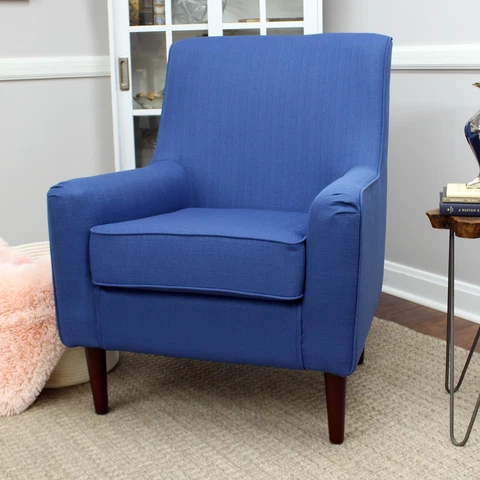 Laura Mid Century Lounge Chair Contemporary Wooden Legs Lightweight Accent Chair Cover