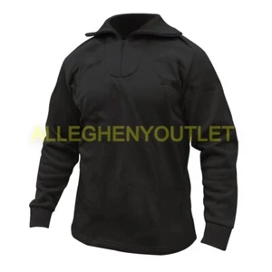 ROPA INTERIOR TÉRMICA POLIPRO PESO PESADO MILITAR DE EE. UU. 1/2 con cremallera negra S-3XL NUEVA - Imagen 1 de 1