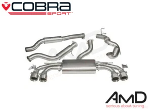 Cobra Audi TTS MK3 Full Exhaust System Sports Cat Resonated Valved AU78a - Picture 1 of 3