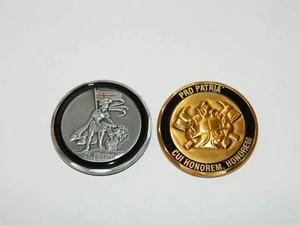 Set (gold & silber) Talisman, Coin Hl. Florian, Schutzpatron der Feuerwehr - Bild 1 von 1